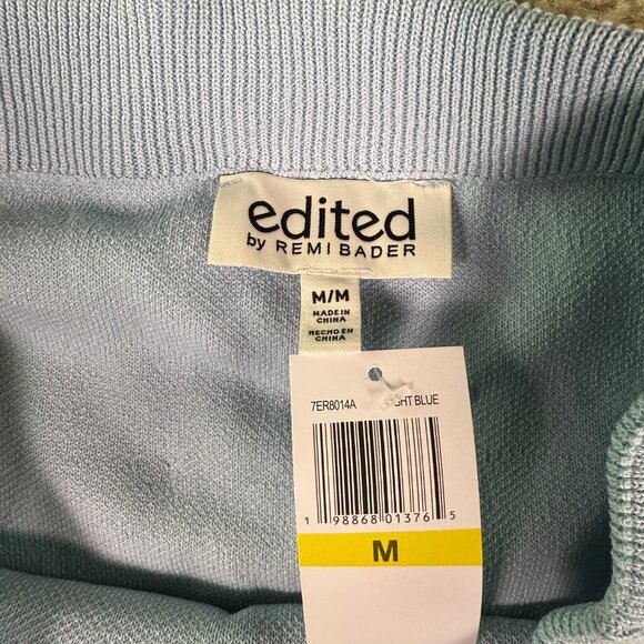 Edited By Remi Womens Bader Knit Skirt Size M Light Blue NWT E902 - Picture 4 of 10